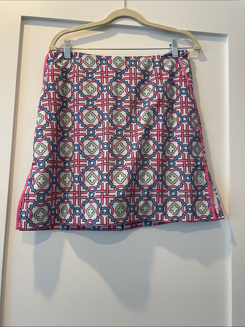 Golftini Patterned Pink, Blue & Green Women's Skort - Size 8L